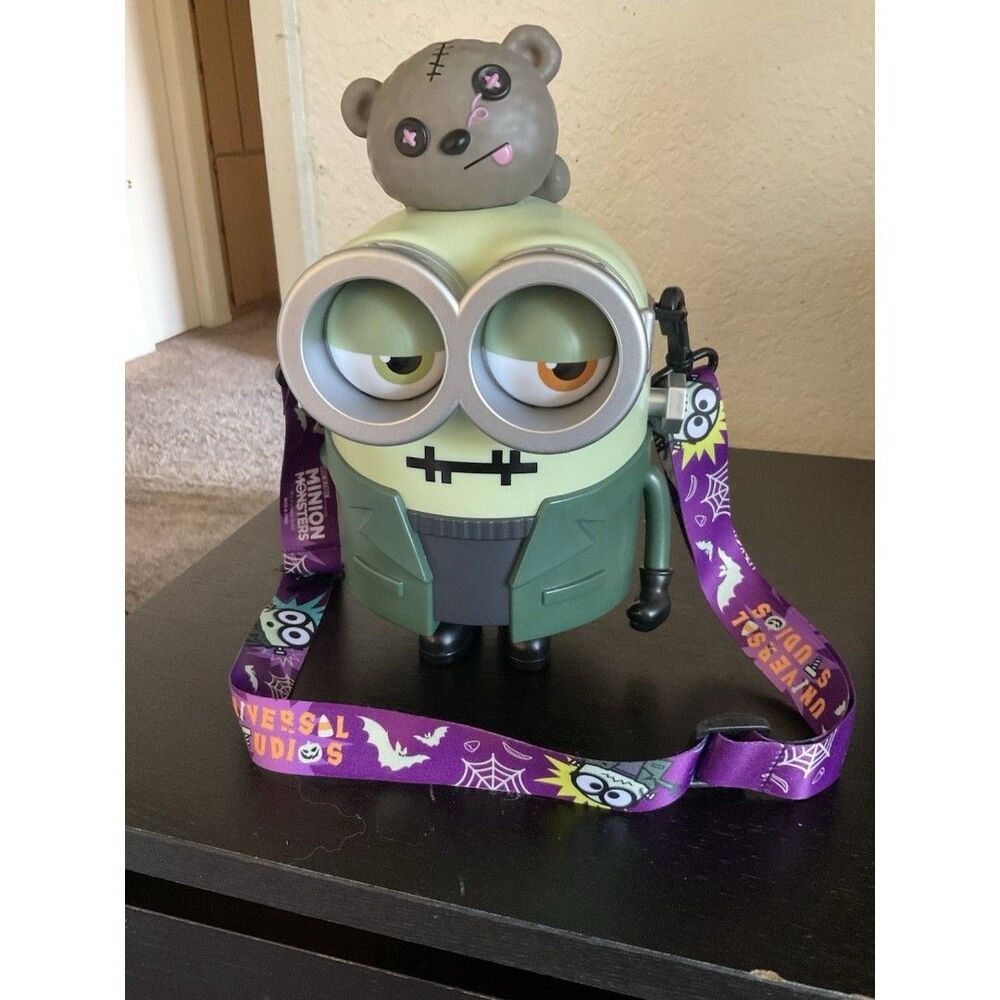 Halloween Horror Nights Minion Franken Bob Popcorn Bucket Universal Studios Cart